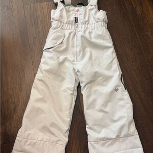 Obermeyer Kids White Snow Bib Overalls